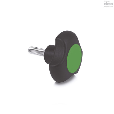 ELESA Threaded stud, VTT.40-C-p-M6x40-C17 VTT-C-p